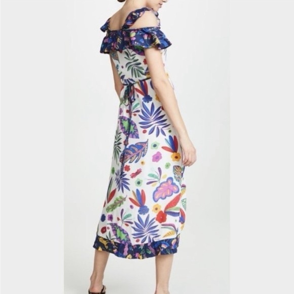 CELiAB Cereza Wrap Dress Tropical - Picture 8 of 12